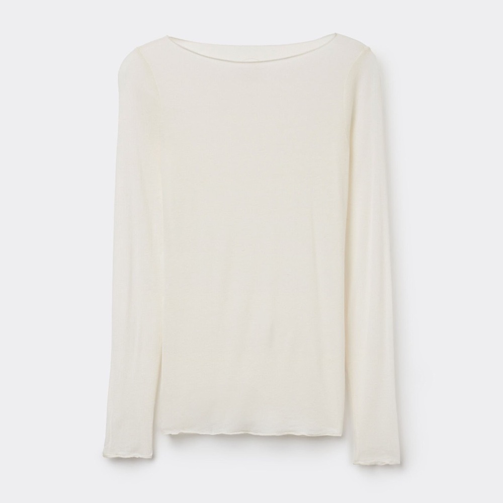 Intimissimi Boat Neck Modal Cashmere Ultralight Top